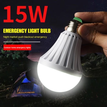 Светодиодное Аварийное Освещение Светодиодная Лампа E27 Светодиодная Лампа 5 Вт 7 Вт 9 Вт Аккумуляторная Лампа Освещения для Наружного Освещения Bombillas Фонарик