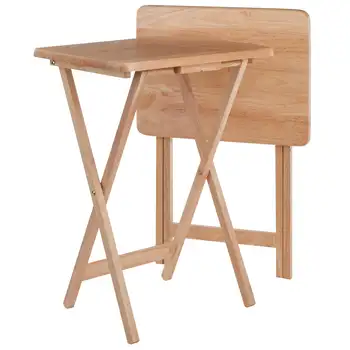 Деревянные столы для закусок из 2 предметов, стол с натуральной отделкой