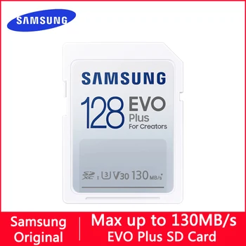 SAMSUNG EVO Plus Карта памяти 64 ГБ Флэш-памяти CF-карта 128 ГБ до 130 МБ/с. Высокоскоростные CF-карты 32 ГБ 256 Гб Full HD Видео Для Камеры