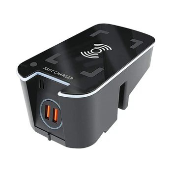 Автомобильное беспроводное зарядное устройство 15 Вт для Qi, Зарядная пластина, держатель телефона для Volvo XC90 S90 XC60 VC60 S60 V90