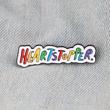 Эмалированная булавка Heartstopper ЛГБТ Прайд, Милые булавки с лацканами для рюкзаков, брошь, металлические модные украшения, аксессуары для геев, подарки