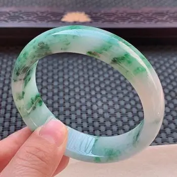 zheru ювелирные изделия натуральный светло-зеленый цвет мьянманский нефрит 54 мм-62 мм браслет изысканный браслет принцессы отправить матери отправить подруге