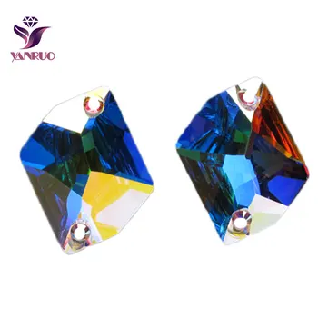 YANRUO Top AB Crystal 3265, Стразы Cosmic Flatback, Пришивные Vestidos, Вышивание, Горный Хрусталь, Каменные Бусины, Алмаз