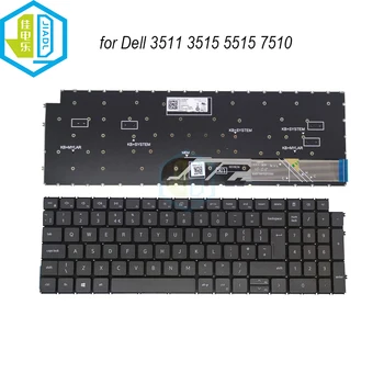 0RP4Y6 Великобритания Клавиатура с Подсветкой для ноутбука DELL Inspiron 5510 5515 7510 3511 3515 7610 0CWKRV GB QWERTY keycaps клавиатуры ноутбуков