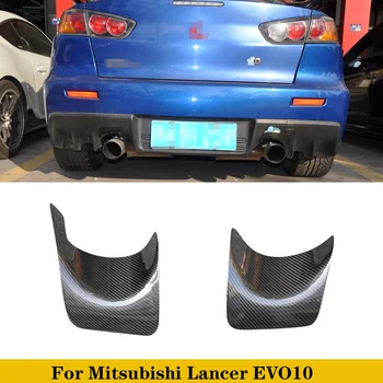 Для Mitsubishi Lancer EVO 10 X Радиатор Выхлопной системы Заднего Бампера, Защитная Крышка, Отделка Для Тюнинга Автомобиля, 2 шт.