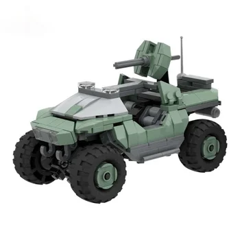 Военный грузовик внедорожник 32633 Halo Warthog Боевое оружие Бронированная штурмовая машина Детские игрушки Строительный блок Подарок