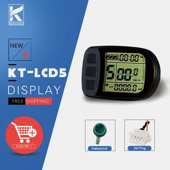 Дисплей Ebike KT-LCD5 24V36V48V72V с 5-контактным Разъемом SM/Водонепроницаемый Дисплей с Разъемом Для Электрического Велосипеда Kunteng Intelligent Control Panel