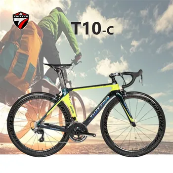 TWITTER T10Pro велосипед RIVAL-22S внутренний трос C тормозом, разрывающий ветер, гоночный T800 дорожный велосипед из углеродного волокна 700 * 25C, колеса bicicletas