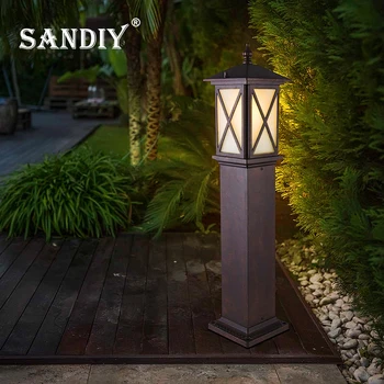 SANDIY Наружный светильник для крыльца, настенный светильник, Водонепроницаемое винтажное светодиодное освещение для ворот дома, внутреннего дворика, прохода, Наружное бра E26/E27