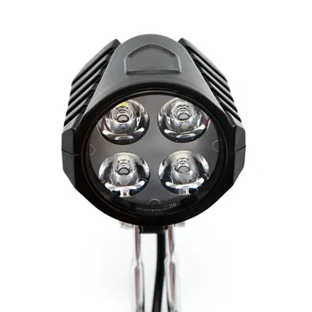 12-80 В, Электрическая фара для горного Велосипеда, Передняя фара EBike, прожектор с рупором, Супер яркое освещение, Комбинированный внешний свет