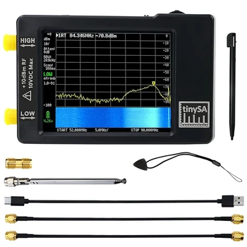 Лучший модернизированный анализатор спектра Tinysa, вход MF/HF / VHF UHF для 0,1 МГц-350 МГц и вход UHF для 240 МГц-960 МГц, Генератор сигналов