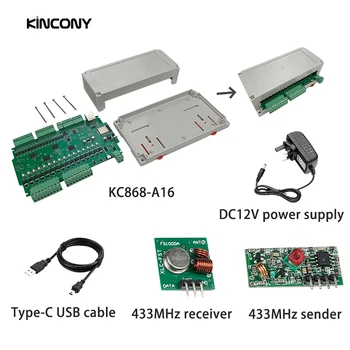 KC868-A16 ESP32 Плата разработки ESPhome Arduino Tasmota WiFi/Ethernet MQTT Цифровой Вход для Самостоятельного Сброса Контакта настенного выключателя