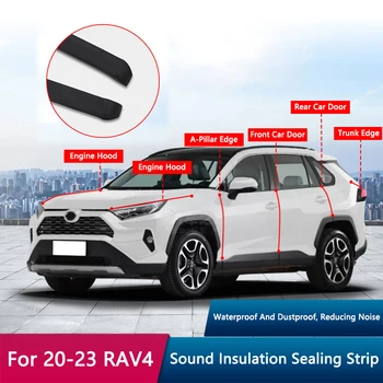 Таджийская Звукоизоляционная Уплотнительная Лента Для Двери Автомобиля, Декоративная Противоаварийная Звуковая Защитная Лента, Автоматическая Отделка Для Toyota 2020-23 RAV4