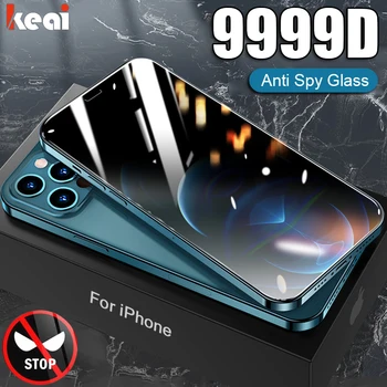 Защитная пленка для Экрана Конфиденциальности Для iPhone 13 12 11 Pro Max Private Glass 6 7 8 Plus XR SE X XS Max Антишпионское Защитное Закаленное Стекло