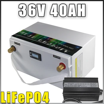 Аккумулятор 36V 40AH LiFePO4, 36V Гольф-кар, лодочный мотор, вилочный погрузчик, Солнечная панель 36V LiFePO4