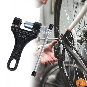 Универсальный инструмент для резки велосипедных цепей Устанавливает велосипедные цепи Рама из прочного сплава, ремонт и техническое обслуживание Велосипедов, Совместимый с большинством цепей