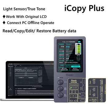 QIANLI iCopy Plus 2.2 Программатор True Tone Light Sensor Оригинальный Цветной Программатор для Ремонта батареи Для 11Pro 11Promax 8 X Xs Max