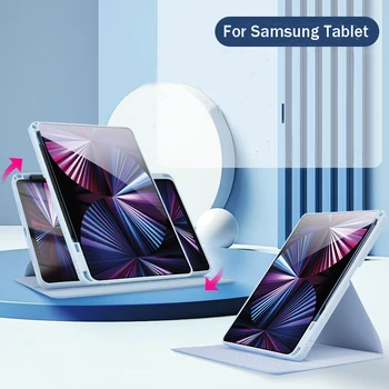 Для СмартSamsung Galaxy Tab A8 10,5x200x205 Чехол-подставка Galaxy Tab A7 10,4 T500 T505 Lite, вращающаяся на 360 Градусов Крышка с Держателем S pen