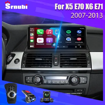 Android 11 Auto Carplay Автоматический Автомобильный DVD-плеер для BMW X5 E70 X6 E71 2007-2013 CCC CIC Радио GPS Навигация Мультимедиа Стерео 10.25
