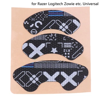 1 шт. Клейкая лента для мыши Наклейка ручной работы Нескользящая, впитывающая пот для Razer Viper Zowie, Универсальные дизайнерские наклейки для пота