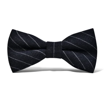 2020 Новые модные мужские галстуки-бабочки из двойной ткани, шерстяной галстук-бабочка для банкета, свадьбы, церемонии жениха, галстук-бабочка с подарочной коробкой