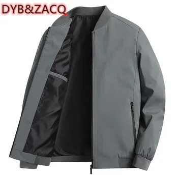 DYB & ZACQ / Осенние мужские куртки, Модные повседневные мужские куртки-бомберы со стоячим воротником, зимние теплые ветрозащитные мужские куртки-бомберы, Новая мужская одежда