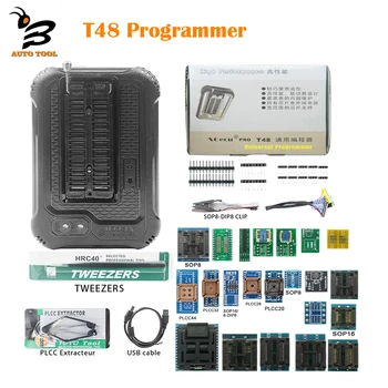 Новейший программатор T48 Поддерживает 28000 + микросхем для SPI/Nor/NAND Flash/EMMC BGA153/162/169 TSOP/SOP/PLCC Заменить TL866II TL866CS