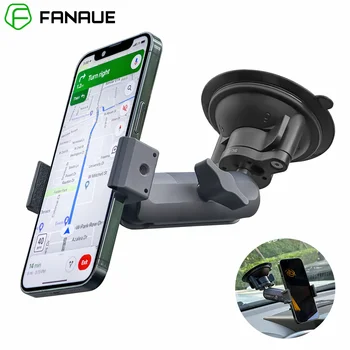 Автомобильный держатель мобильного телефона FANAUE для крепления GPS на Лобовом стекле с Поворотным Замком на присоске с 1 