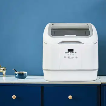 Посудомоечная машина без установки в домашних условиях, встроенная машина для высокотемпературной мойки и сушки, полностью автоматическая маленькая посудомоечная машина