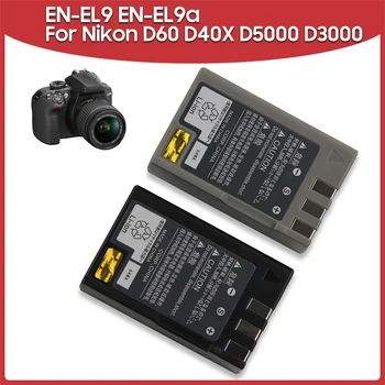 Оригинальный Аккумулятор для фотокамеры EN-EL9A 7,8 Втч Для Nikon D3000 D60 D40X D5000 EN-EL9 Аккумуляторная Батарея