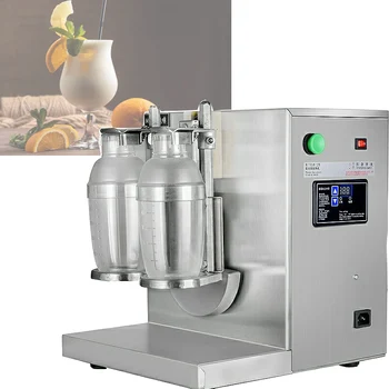 Новая машина для приготовления молочных коктейлей с двойной головкой bubble boba tea, шейкер для молочных напитков, шейкер для коктейлей