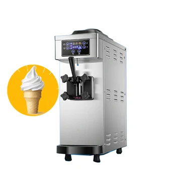 Машина для производства замороженного йогурта, Небольшая полностью автоматическая коммерческая машина для производства мягкого мороженого, Настольная машина для производства эскимо, интеллектуальное сенсорное управление