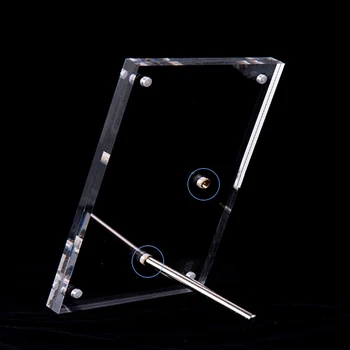 Прозрачная акриловая рамка для фотографий, магнитный держатель для фотокарточек, подставка для показа плакатов, Защита от фотографий, Украшение для рабочего стола в Офисе