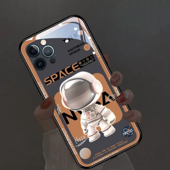 Модный Роскошный Астронавт со Светодиодной Подсветкой, Светящийся Чехол для Телефона OPPO R9 R11 R15 R17 Reno 7 8 9 Find X5 Pro Plus, Классные Аксессуары