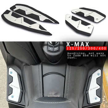 Для XMAX 300 xmax 400 мотоциклетные подножки XMAX 125 250 передние задние подножки пластина из алюминиевого сплава педаль модифицированная противоскользящая подставка для ног