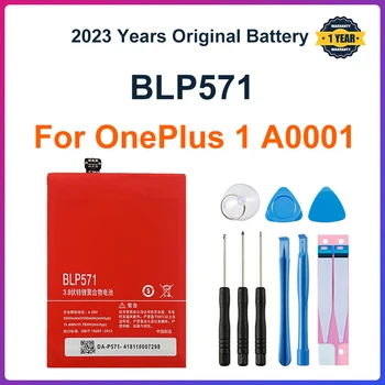 Новый Оригинальный Аккумулятор для телефона 3100mAh One Plus One BLP571 Для Сотового мобильного телефона OnePlus 1 1 + A0001