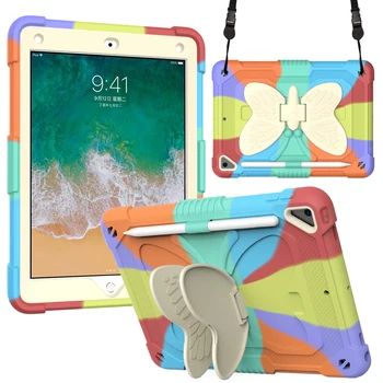 Подходит для iPad Air6 pro9.7 Защитный чехол A1566 Детский Противоударный Силиконовый Мягкий Чехол Подставка для iPad Защитный чехол для планшетного ПК