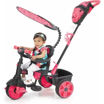 Трехколесный велосипед-трансформер 4 в 1 Edition Trike розового цвета для малышей Трехколесный велосипед с 4 стадиями роста и оттенком - Для детей Kids Boy