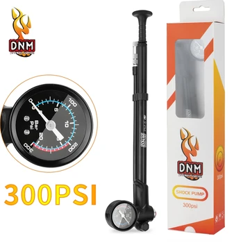 DNM 300 Psi Универсальный клапан Портативный Велосипедный воздушный насос Из алюминиевого сплава Высокого давления С барометром