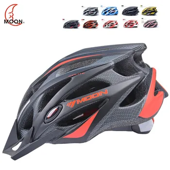 ЛУННЫЙ Велосипедный шлем с магнитными очками для Мужчин и Женщин, Велосипедный шлем с линзами, Горный Велосипедный шлем MTB, Дорожный горный шлем