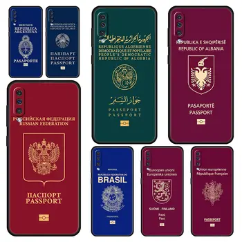 Алжир Россия Чехол для телефона с Паспортом Samsung Galaxy A52 A50 A70 A10 A30 A40 A20S A20E A02S A12 A22 A72 A42 A32 5G A04s Чехол