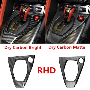 Для Nissan GTR R35 2017-2021 OEM Dry Carbon Fiber RHD Внутренняя Отделка салона Центральной консоли Переключения передач Наклейка на накладку Панели