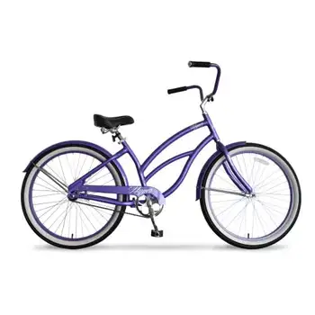 26-Дюймовый Пляжный Круизный Велосипед, Фиолетовый Складной ebike Складной ebike Велосипед Vicicketa electrica E bike складной Ebike Ebike Bike E bike f