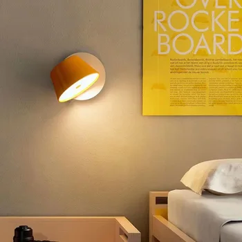 Вращающийся настенный светильник Скандинавские лампы для чтения В комнате, ресторане, коридоре отеля, проходе, Дизайнерский настенный светильник