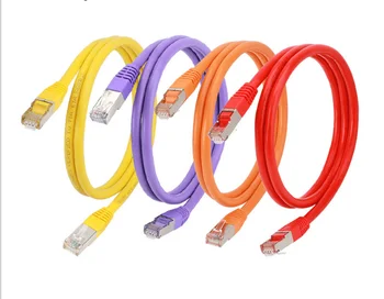 шесть сетевых кабелей для дома, сверхтонкая высокоскоростная сеть cat6, гигабитная широкополосная компьютерная маршрутизация 5G, соединительная перемычка R601