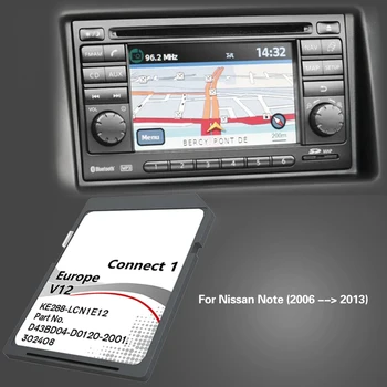 Для Nissan Note 2006 2013 Europe Connect1 V12 навигационная SD-карта GPS