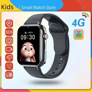 Детские 4G Смарт-Часы SOS GPS Трекер Местоположения Sim-карта Видеозвонок WiFi Чат Камера Фонарик Водонепроницаемые Умные Часы Для Детей