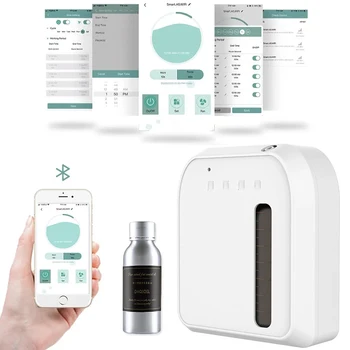Безводный Bluetooth-диффузор для ароматизации 800 мл, Освежитель воздуха для дома с эфирным маслом 100 мл для офиса отеля