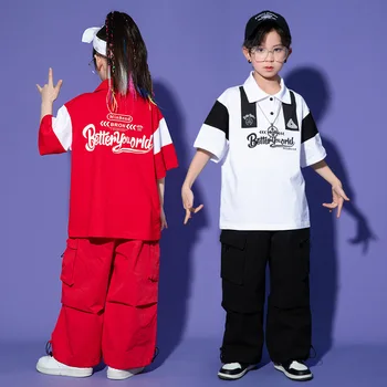 Детская Крутая Одежда в стиле хип-хоп, Футболка с Надписью 