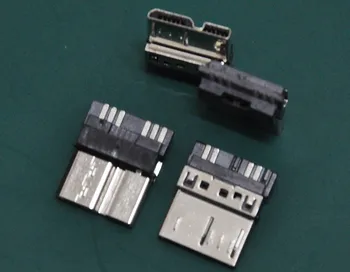 (100 шт./лот) 10pin разъемы Micro USB 3.0 подходят для телефона, мобильного питания, MP4, планшета